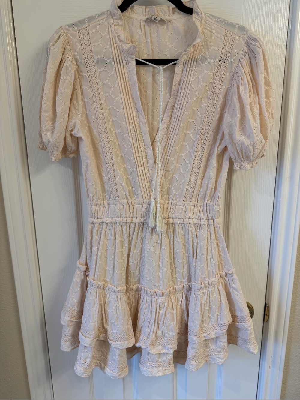 Mable Eyelet Lace Mini Dress